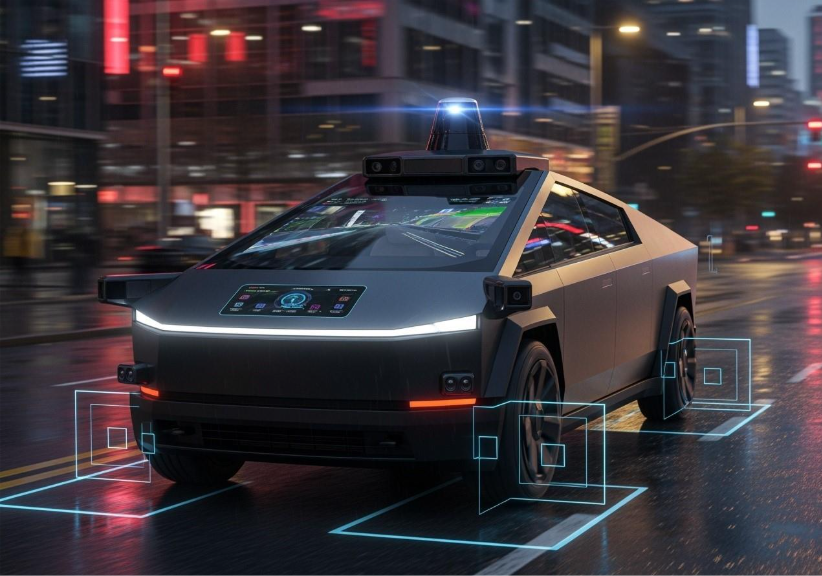 夜晚路上的汽车

描述已自动生成